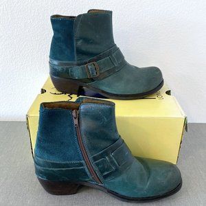 Fly London Moto Leather and Suede Bootie - 38/8